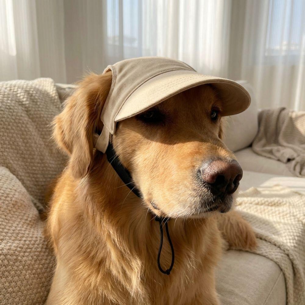 with Ear Holes Dog Baseball Cap Sun Protection Dog Sunscreen Hat Dog Sun Hat Outdoor Sports