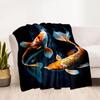 Koi Fish Blanket Soft & Cozy Suitable for Bedding Picnics Bed Four Seasons Universal Modern Style Suitable for Gifting Relatives and Friends