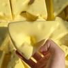 Squishy Simulated Cheese Squeeze Toy Milk-flavored Food Sensory Toy Soft Stress Relief Slow Rising Fidget Toy for Friends Gifts
