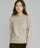 210EDIT Unisex Cashmere Blended Down Round Neck [Melan Beige]_Zz5Sw010