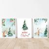 Winter Wonderland Print Christmas Wall Art Canvas Painting Gift Nordic Tree Garland Poster For Living Room Home Decoration
