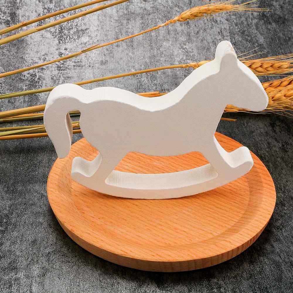 Crafts Room Decor Kids Toys White Home Decor Balance Rocking Horse Wooden