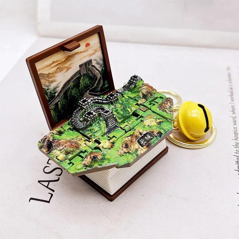 3D Замок с динозаврами Складная книжка Брелок-подвеска Мультяшный астронавт Подвеска с футбольным полем Тревога Стресс Дети Игрушка для детей