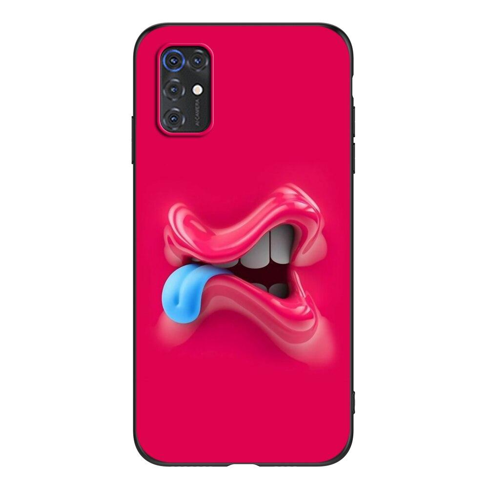 Для смартфона ZTE Blade V2020 задняя крышка черный чехол из ТПУ милый забавный