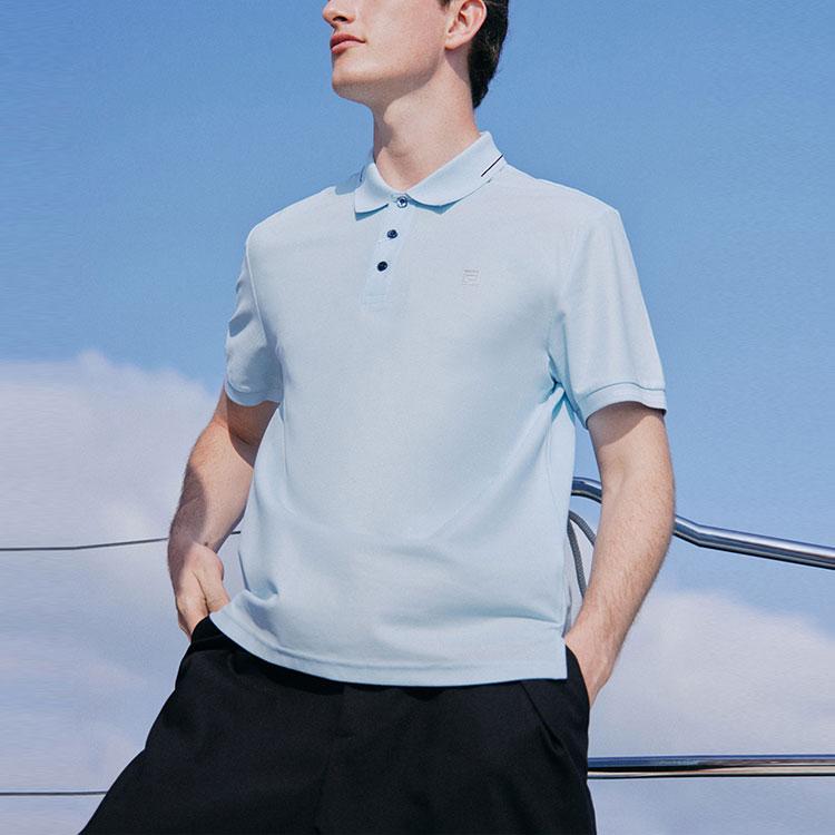 New FILA Polo Shirts Men's Misty Blue F11M122101F-LB