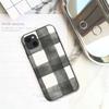 Black White Checkered Phone Case For IPhone 13 12 11 XS X 8 7 6 Plus Mini Pro Max SE 2022 Black Phone Cover