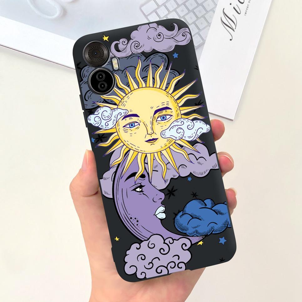 For Itel Vision 5 Plus Phone Case Soft Silicone Cover for ITEL S18 pro Vision5plus 5+ Fundas Cartoon Moon Sky Girly Pattern Capa