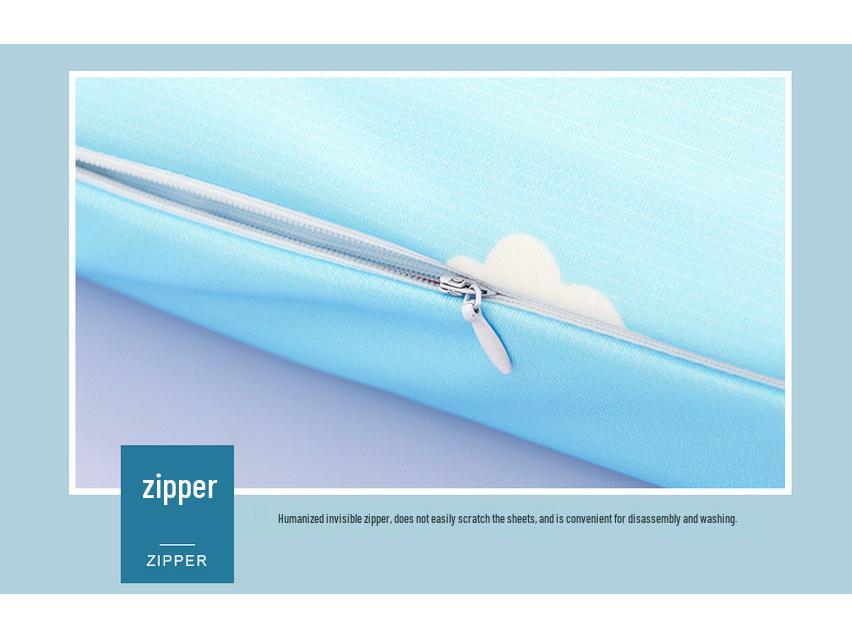 Cute Cartoon Memory Foam Neck Pillow for Pressure-Free Sleep with Pillowcase