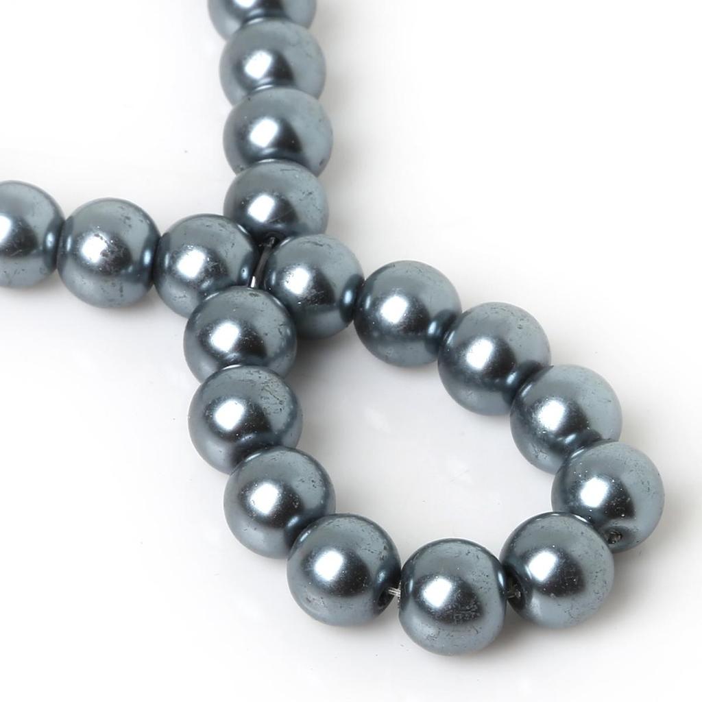 Стеклянные бусины для изготовления ювелирных изделий, украшения текстиля, диаметр 4/6/8 мм