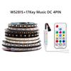 Светодиодная лента WS2815 с контроллером на 14/17/21 ключ (WS2812B WS2813 Обновлено) RGB индивидуально адресуемые комплекты 30/60/144 светодиода/м DC12V