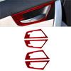 4 шт. для BMW X3 E83 2004-2010 Красное углеволокно Накладка на ручку внутренней двери