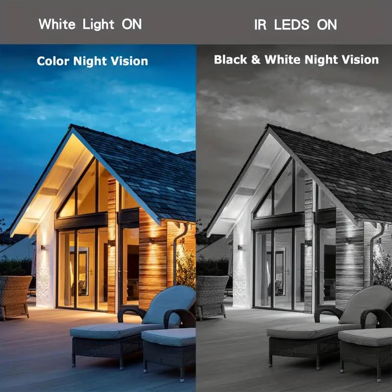 1080p HD внутренняя/наружная камера видеонаблюдения с двусторонней аудиосвязью, беспроводная камера видеонаблюдения для монитора для детей и домашних животных