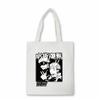 Japanese Anime Jujutsu Kaisen Canvas Bag Harajuku Casual Print Tote Bag Large Capacity Shopper Bag Gothic Women Shoulder Bag