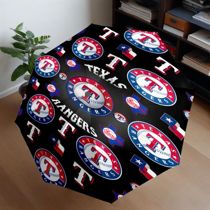Texas Baseball Umbrella 8-Frame for Travel, Camping, Casual Lightweight Portable Umbrella, Essential for Every Family Holidays Gift