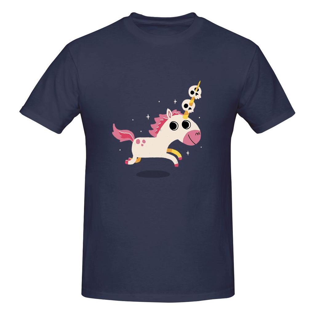 Unicorn Of Death Crew Neck Tshirt Urban Light Mature Quickdrying Tees