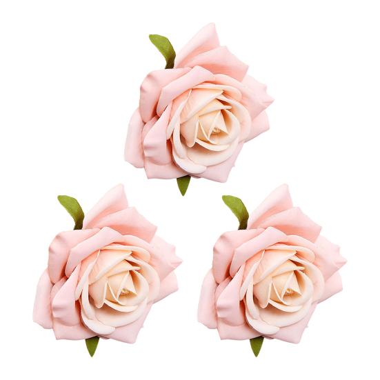 3 шт. Минималистская имитация головки розы, декоративная красивая, увеличивающая жизненную силу, имитация цветка AVE