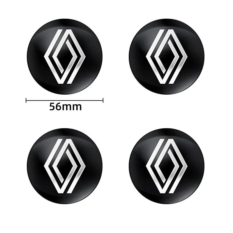 2026 Hot For Renault Hub Caps 56mm 60mm 65mm Car Wheel Hub Center Cover Logo Sticker For Renault Clio 4 Megane 2 3 Captur Trafic