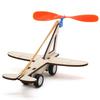 10pcs 2 Colors Rubber Band Powered Propellers Plastic Car Propeller  For Student Airplane Projects