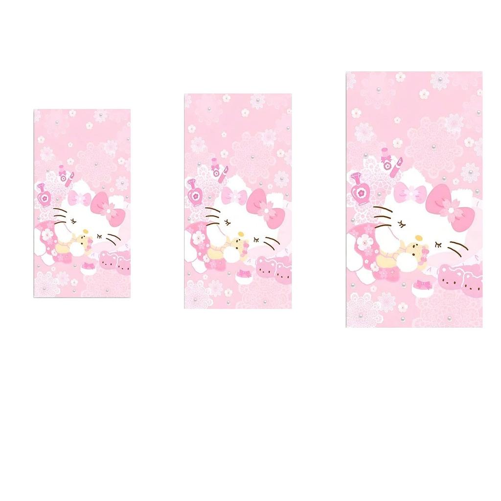 Пляжное полотенце Sanrio с принтом Hello Kitty - Быстросохнущее, Мягкое, из Микрофибры, Легкое, Песостойкое, Складное, для Плавания, Йоги, Тренажерного зала