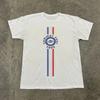 Редкая футболка Oasis 1995 Tour Stripes Унисекс футболка Мужская футболка Репринт Футболка с коротким рукавом Мужская Женская Летняя Футболка Хлопковая футболка с круглым вырезом