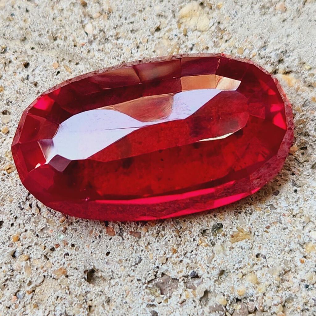 78.00 Ct Natural Mozambique Red Ruby Oval Cut Certified Loose Gemstone