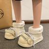 Waterproof Soft Plush Ankle Boots Women Winter Thick Sole Non-Slip Snow Boots Woman Non-slip Comfort Warm Cotton Padded Shoes