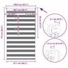 VidaXL Store Enrouleur Tamisant 100x175 cm Gris Store Occultant Fenêtre Maison 240211