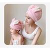 Dry Hair Hat for Women Absorbent Parent-child Headscarf Coral Fleece Rabbit Dry Quick Drying Hair Hat for Students Dry Hair Towel