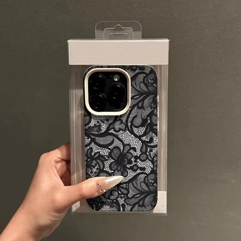 Сексуальный чехол для телефона с кружевным узором для iPhone 17 Pro 16 15 14 13 12 11 Pro Max XS XR 17 Air 16E Мягкая силиконовая накладка
