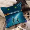 Subnautica Game Cover Pillow Covers Cartoon Sofa Decorative Home Double-sided Printing Short Plush Cute Cushion Cover