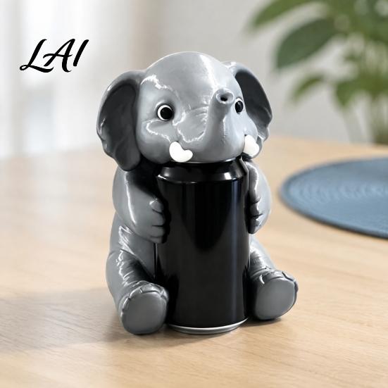 Shark Can Topper Dinosaur Cover Cute Animal Soda Holder for 375ml Cans T-Rex Drink Plastic Stand Desk Fun Party Home Bar Decor Gift Protector