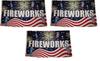 Fireworks Letter Pattern Polyester Festival Flag For Outdoor Decoration And Special Occasions