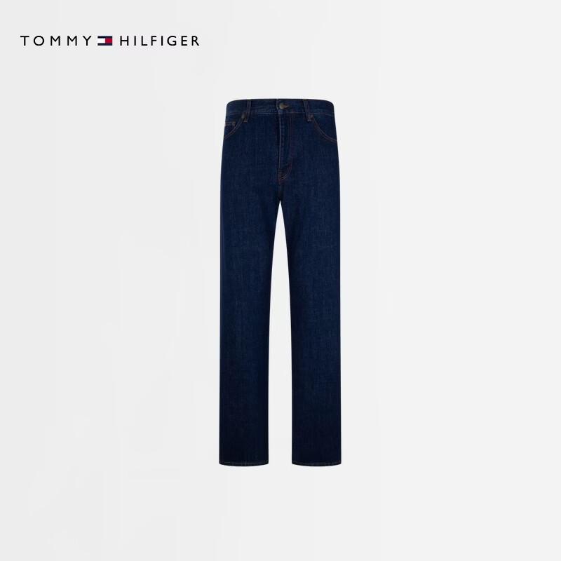 Tommy Hilfiger Мужские джинсы свободного кроя из стираного денима