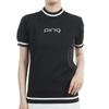 Knit Golf M [Pin Apparel] Women's Short-sleeved High-neck (moisture-wicking, Quick-drying, UV-cut) / / 622-4272800 010_Black