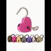 Colorful Metal Heart Shape Padlock With Key Bag Accessories Love Pad Lock Skeleton Keys Heart Shaped Padlock, Lovely Small Heart Shaped Metal Lock
