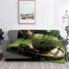 Home decoration plush Throw Sofa blanket Bedspread bed fluffy soft blankets decor Plaid Modern Halloween Autumn Pumpkin cute