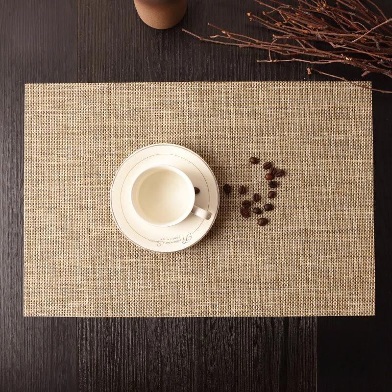 PVC Placemat Insulated Mats, Household Table Decoration, Nordic Western Cloth Placema Bowl Ironing Plate Mat Simplicity Househol