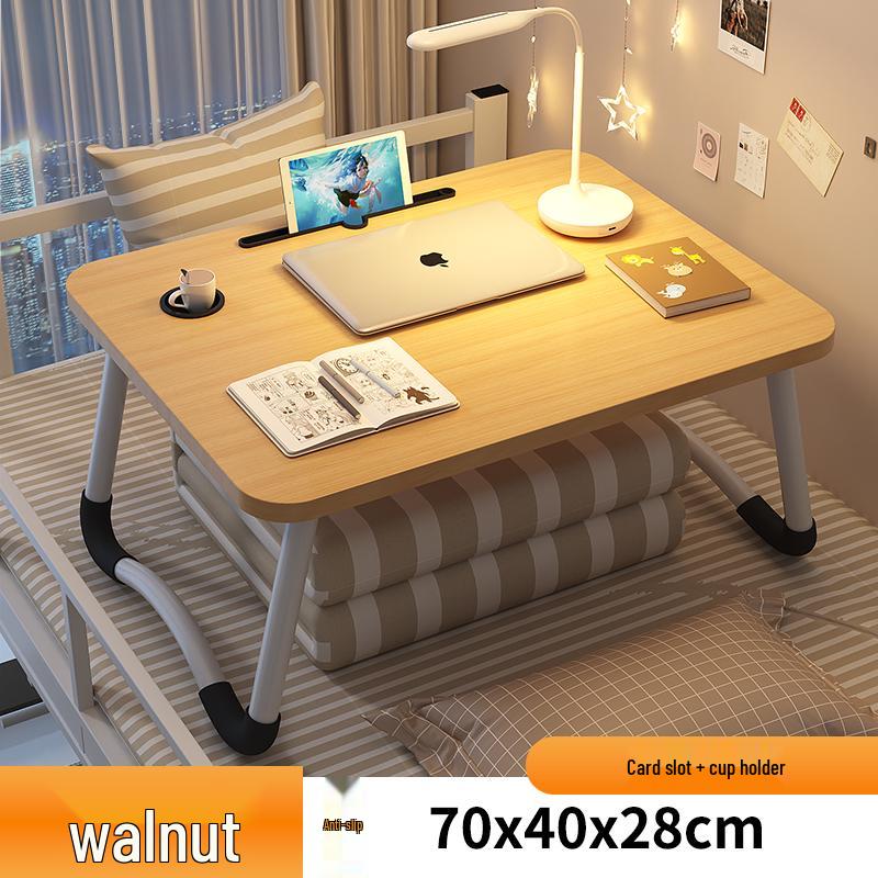 Compact Folding Bedside Table - Study Desk & Laptop Stand