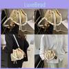 Stylish White Bucket Bag For Women Featuring Unique Ethnic Design Ideal For Spring