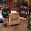Мини настольный календарь 2026 Настольный перекидной маленький настольный календарь Янв. 2026 по дек. 2026 12