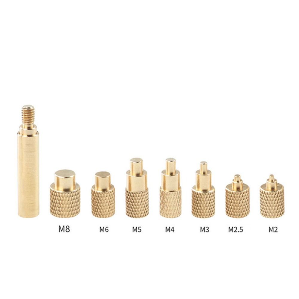 8 Pcs M2-M8 Heat Insert Nut Internal Thread Knurled Nut Durable Heat Insertion Tool Insertion