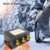 Автомобильный обогреватель 800 Вт, 3 порта, вентилятор для обогрева автомобиля/фургона, 12 В/24 В, размораживатель лобового стекла, воздушный обогреватель для дома на колесах, прицепа, грузовика, обогреватели