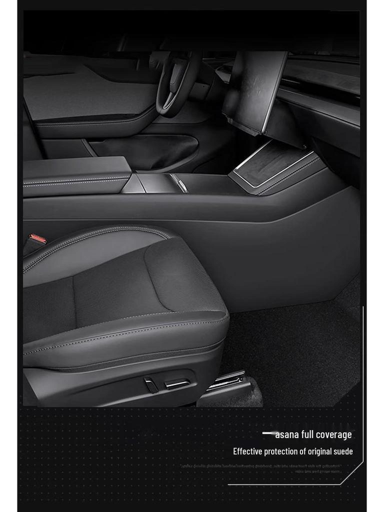 Tesla Model Y 25 Новая версия: Накладки против ударов ногами на центральную консоль - Защитные внутренние панели, Аксессуары для Model Y