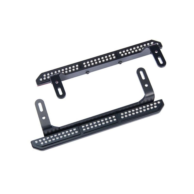 LCX Racing 1/10 RC Crawler Aluminum Rock Sliders Side Step Running Boards for Traxxas TRX4 Upgrades Parts Accessories