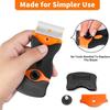 Metal/Plastic Razor Blade Scraper Edge Removal Tool Cleaning Automotive Film Sticker Scraper Remover Adhesive Tool