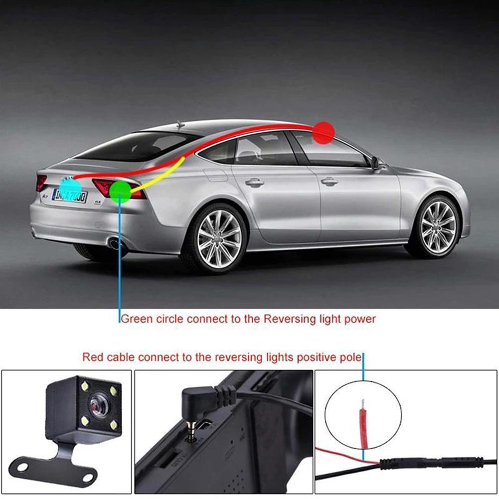 5 Pin HD Car Rear View Camera 170 Degree Wide Angle Waterproof 4 LED Night Vision Car Parking Reversing Camera Monitor Accessory
