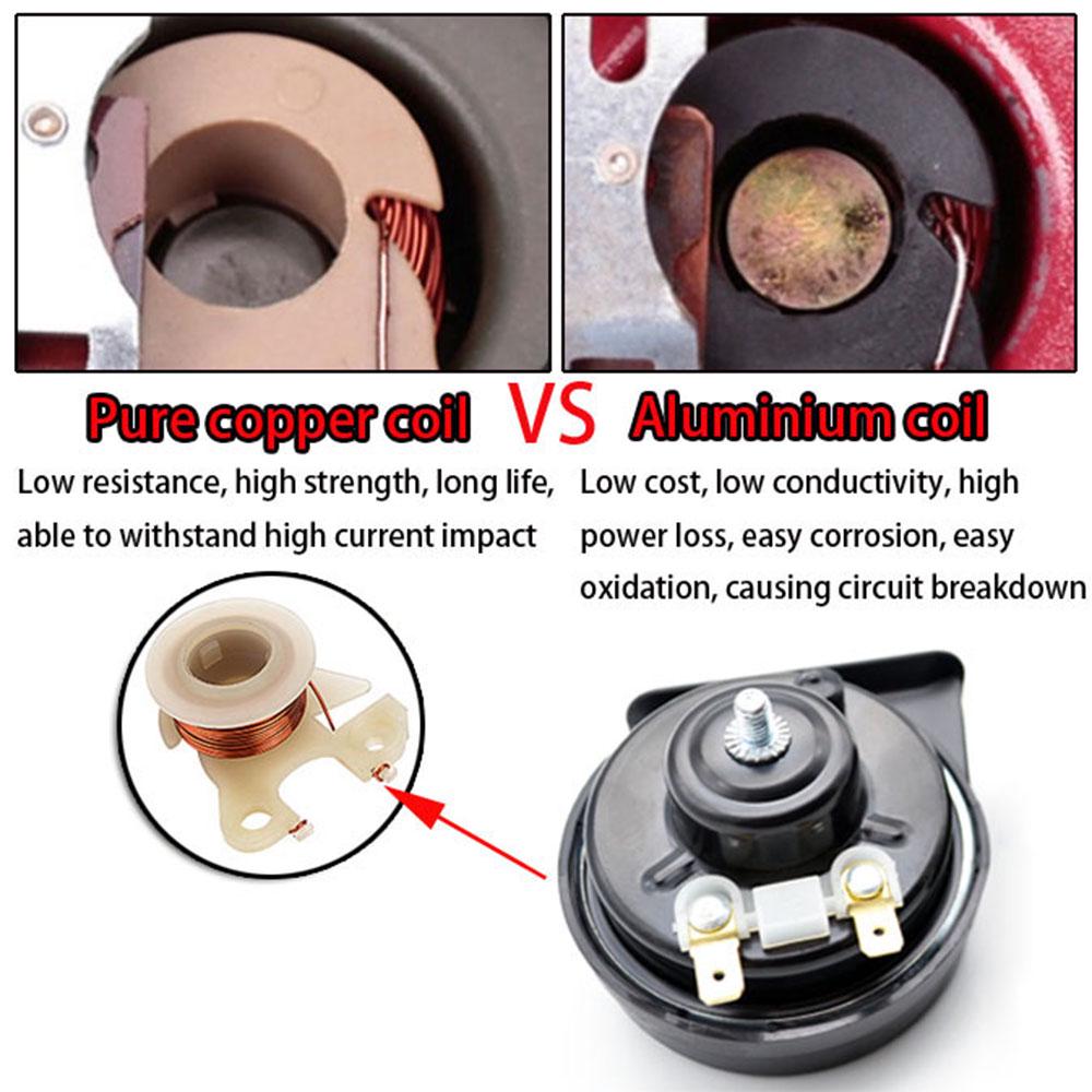 2 Pcs/Set Snail Horn 12V 125db 410/510Hz Auto Horns Waterproof High Low Pitch Loud Car Horn For Kia Ceed Cee'D MK2 JD 2012-2018
