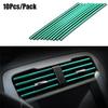 10Pcs Universal Car Air Conditioner Outlet Decorative 20cm U Shape Moulding Trim Strips Decor Car Styling Accessories