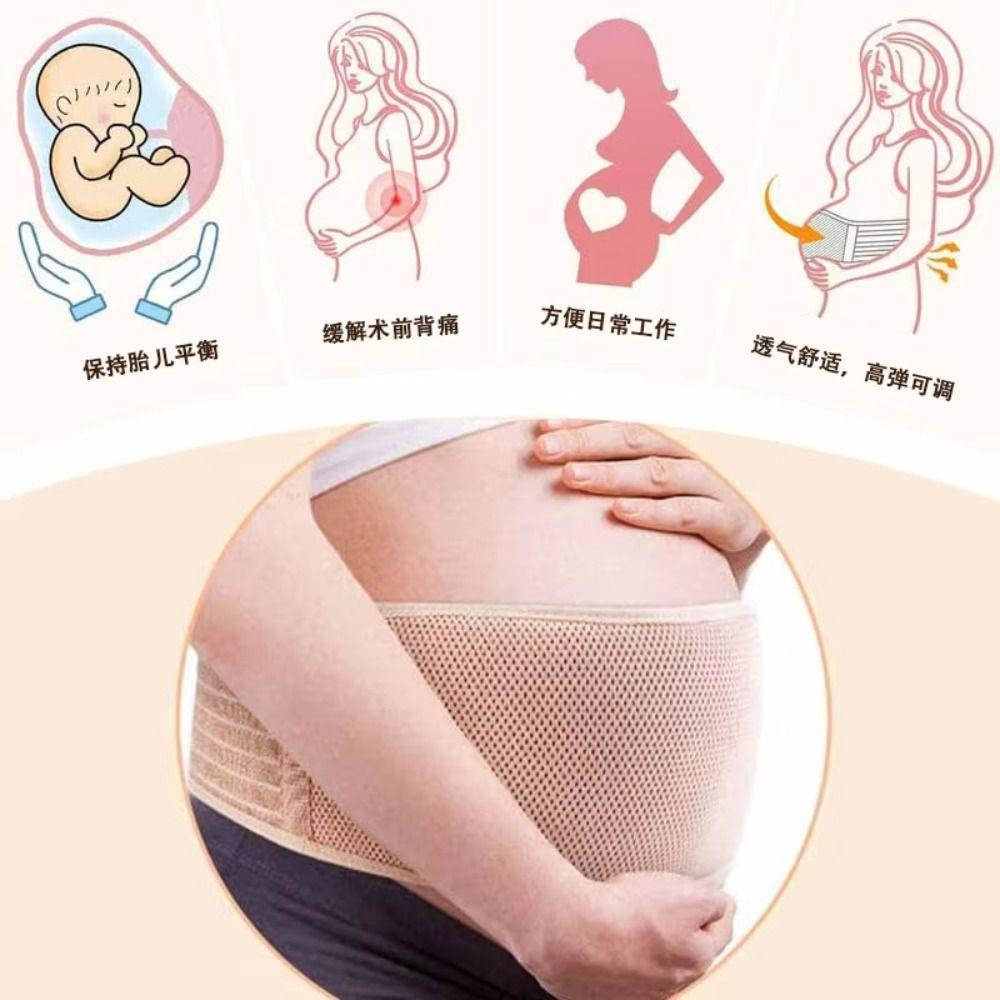 Adjustable Pregnant Women Belt Soft Women Abdominal Protector Maternity Belly Band Growing Bellies