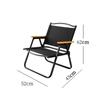 Nylon Material Steel-Pipe Folding Chair Camping Camping Fishing Portable Folding Backrest